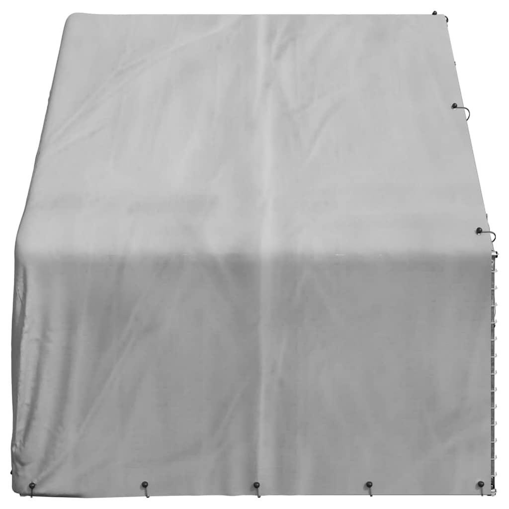 Voir la diapositive 4 : VIDAXL Chenil d'exterieur pour chiens housse 3x2x1,9 m acier galvanise