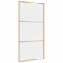 Voir la diapositive 2 : VIDAXL Porte coulissante dore 102,5x205cm verre ESG clair et aluminium