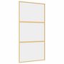 Voir la diapositive 2 : VIDAXL Porte coulissante dore 102,5x205cm verre ESG clair et aluminium