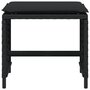 Voir la diapositive 5 : VIDAXL Tabourets de jardin et coussins lot de 4 noir 41x41x36 cm rotin
