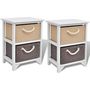Voir la diapositive 2 : VIDAXL Table de chevet 2 pcs Bois