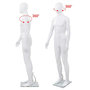 Voir la diapositive 5 : VIDAXL Mannequin homme corps complet base verre Blanc brillant 185 cm