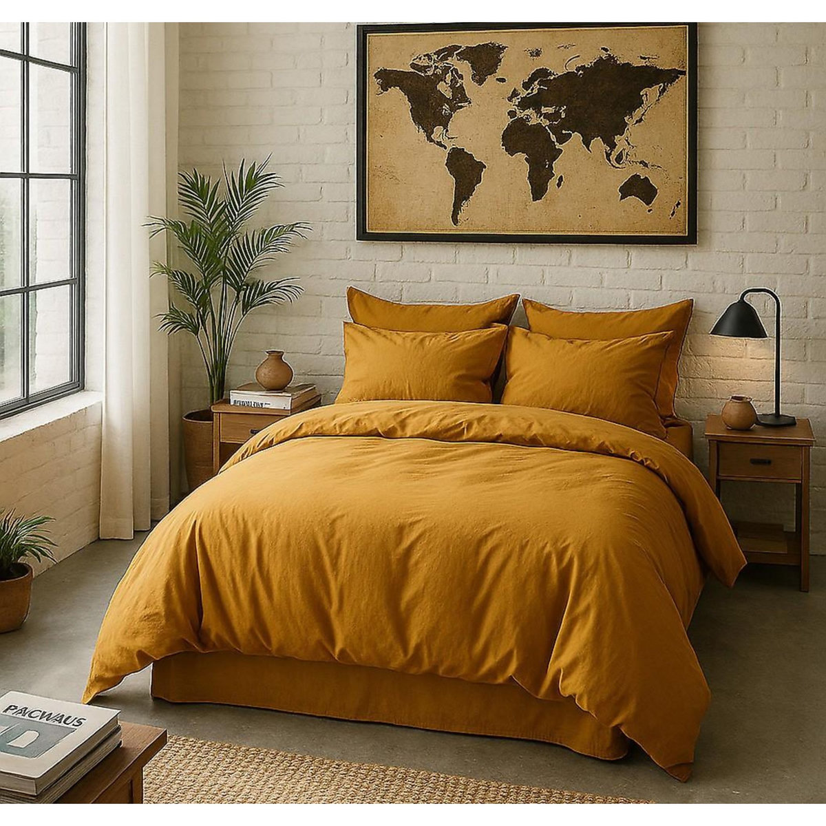 BATON ROUGE Housse de couette 100% percale de coton