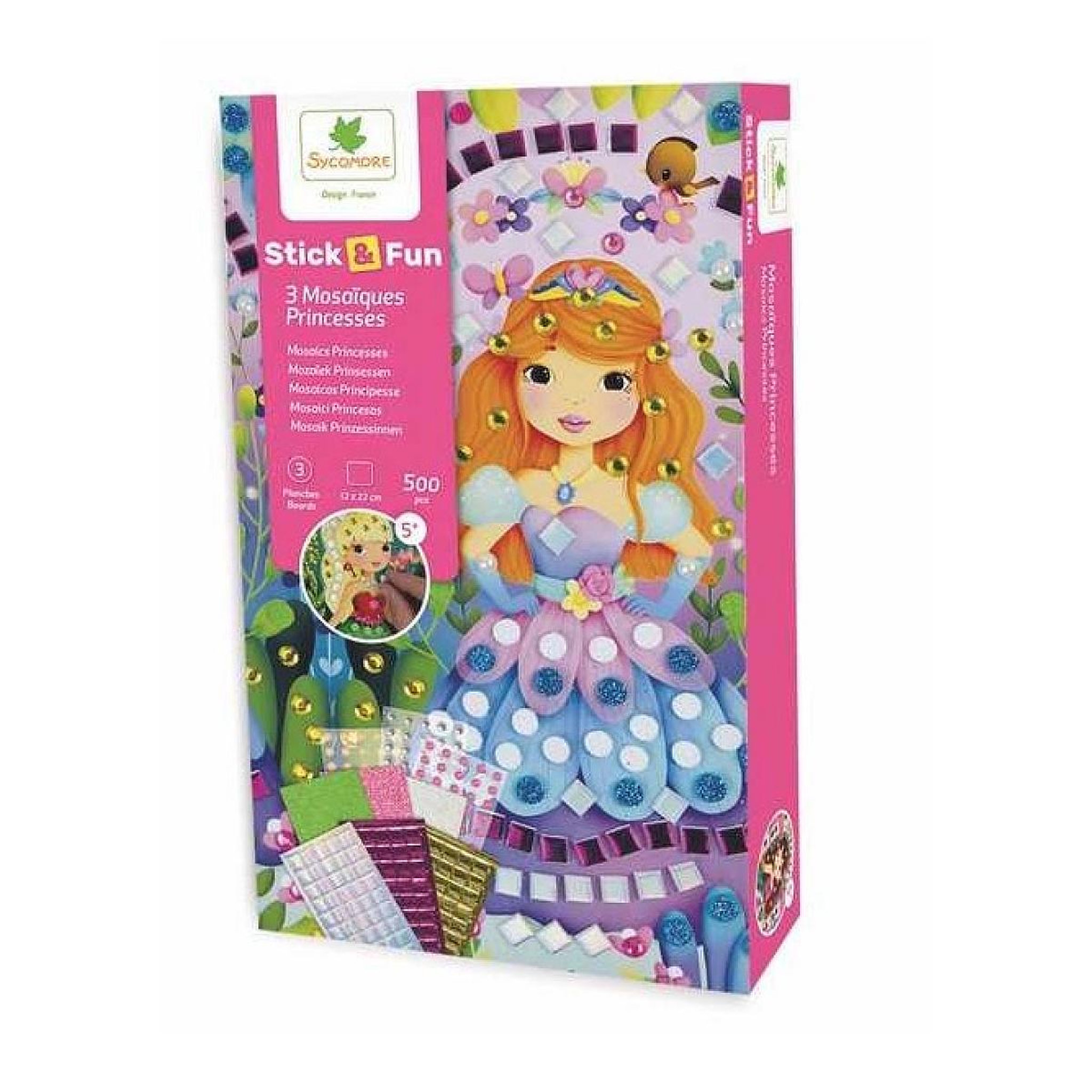 Au Sycomore Stick'N Fun - Mini mosaïques - Princesses