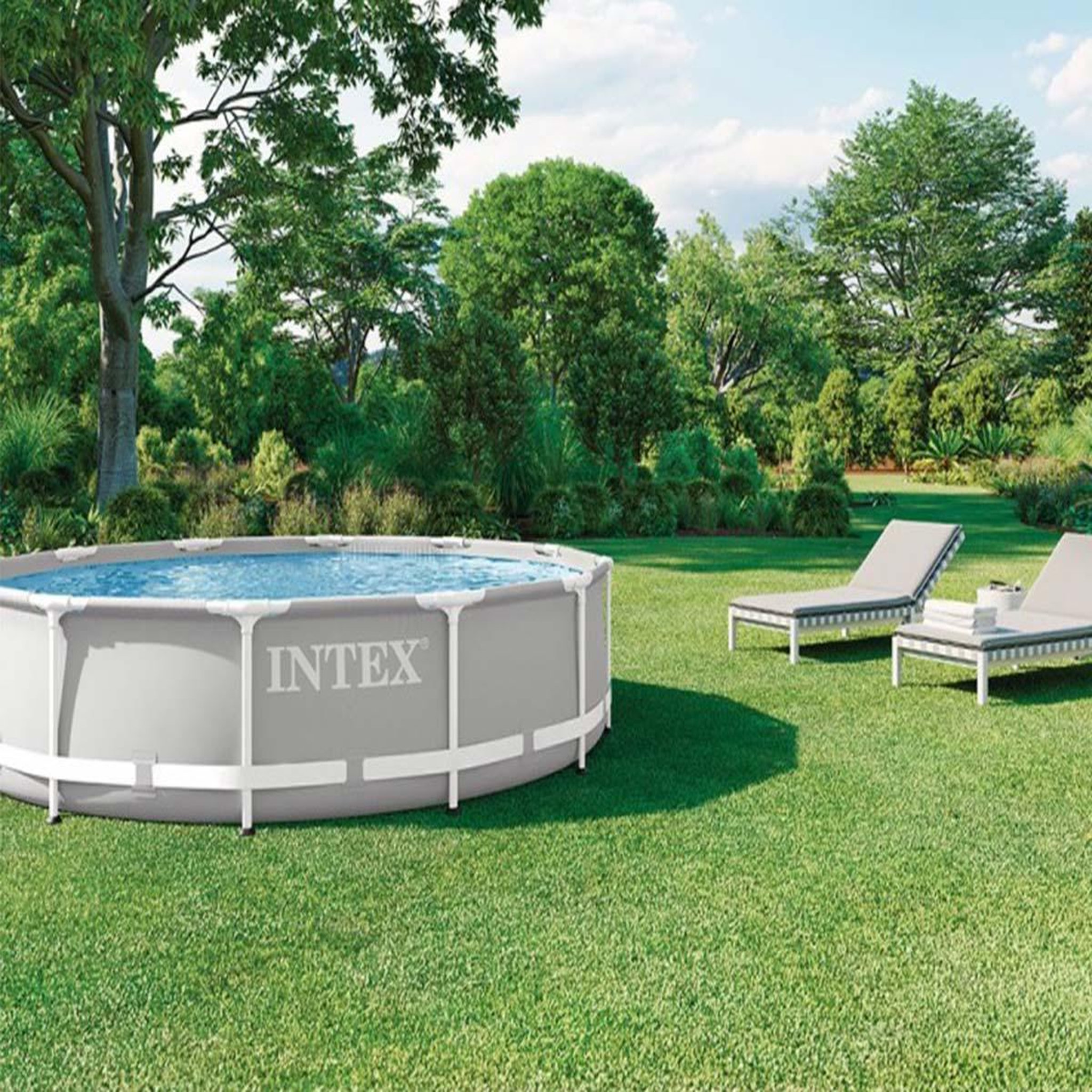 Voir la diapositive 6 : INTEX Piscine tubulaire prism frame ronde 3,66 x 0,76 m - intex