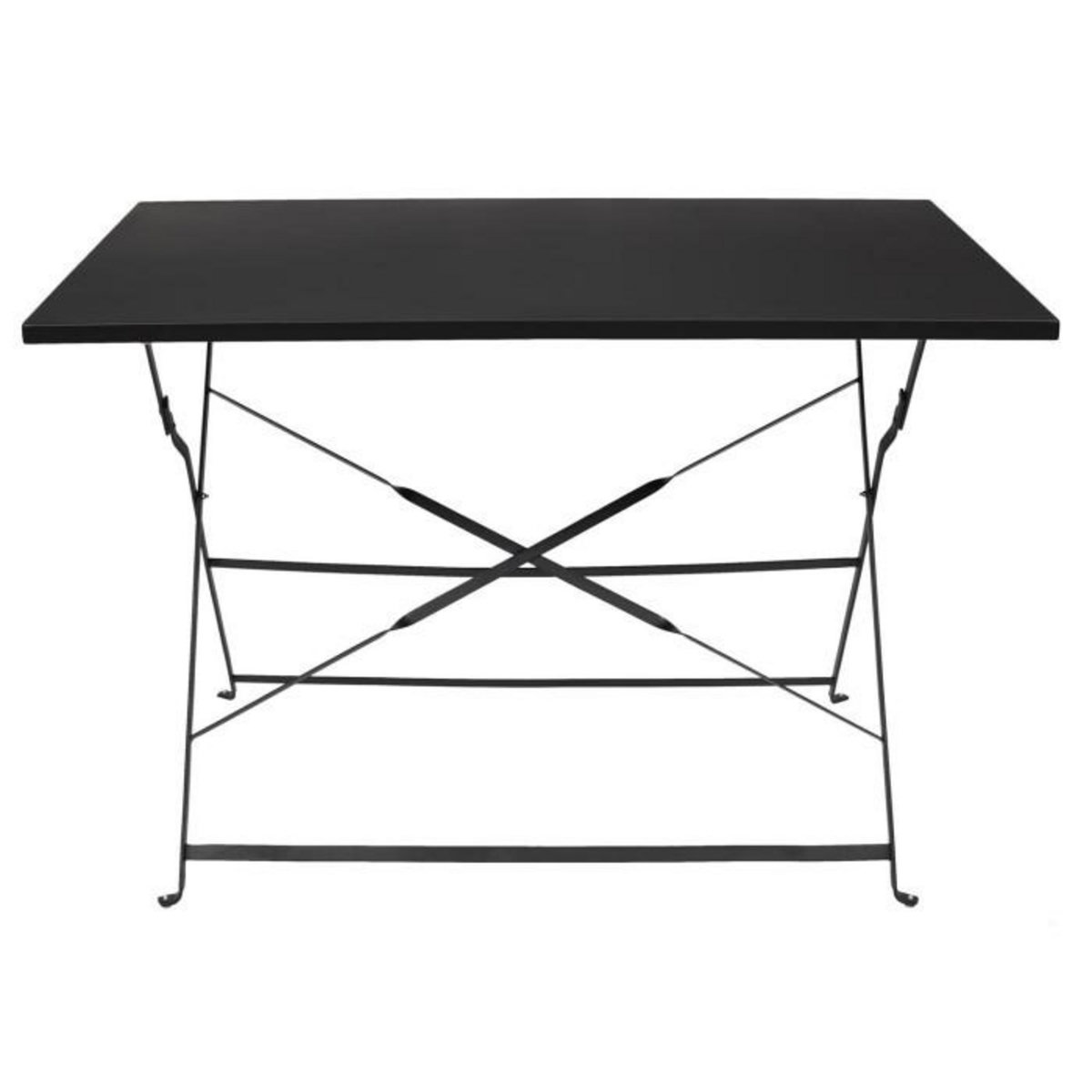 Paris Prix Table de Jardin Pliante  Palerme  110cm Noir
