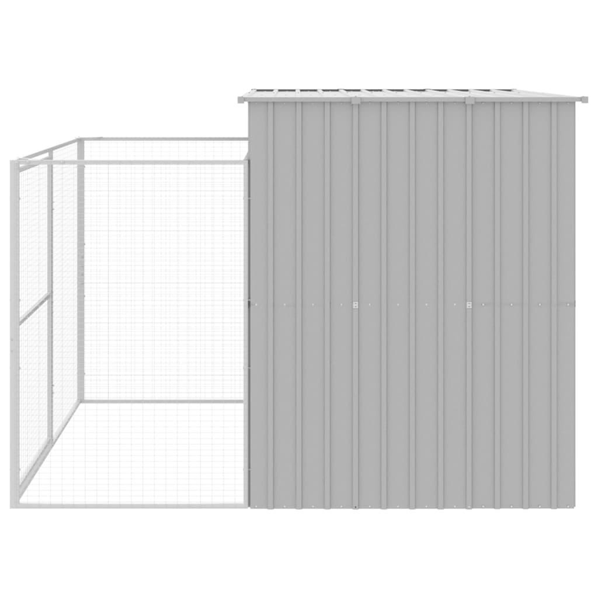 Voir la diapositive 5 : VIDAXL Niche pour chien avec cour gris clair 214x253x181 cm