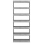 Voir la diapositive 5 : VIDAXL Bibliotheque/Separateur de piece Gris beton Bois d'ingenierie