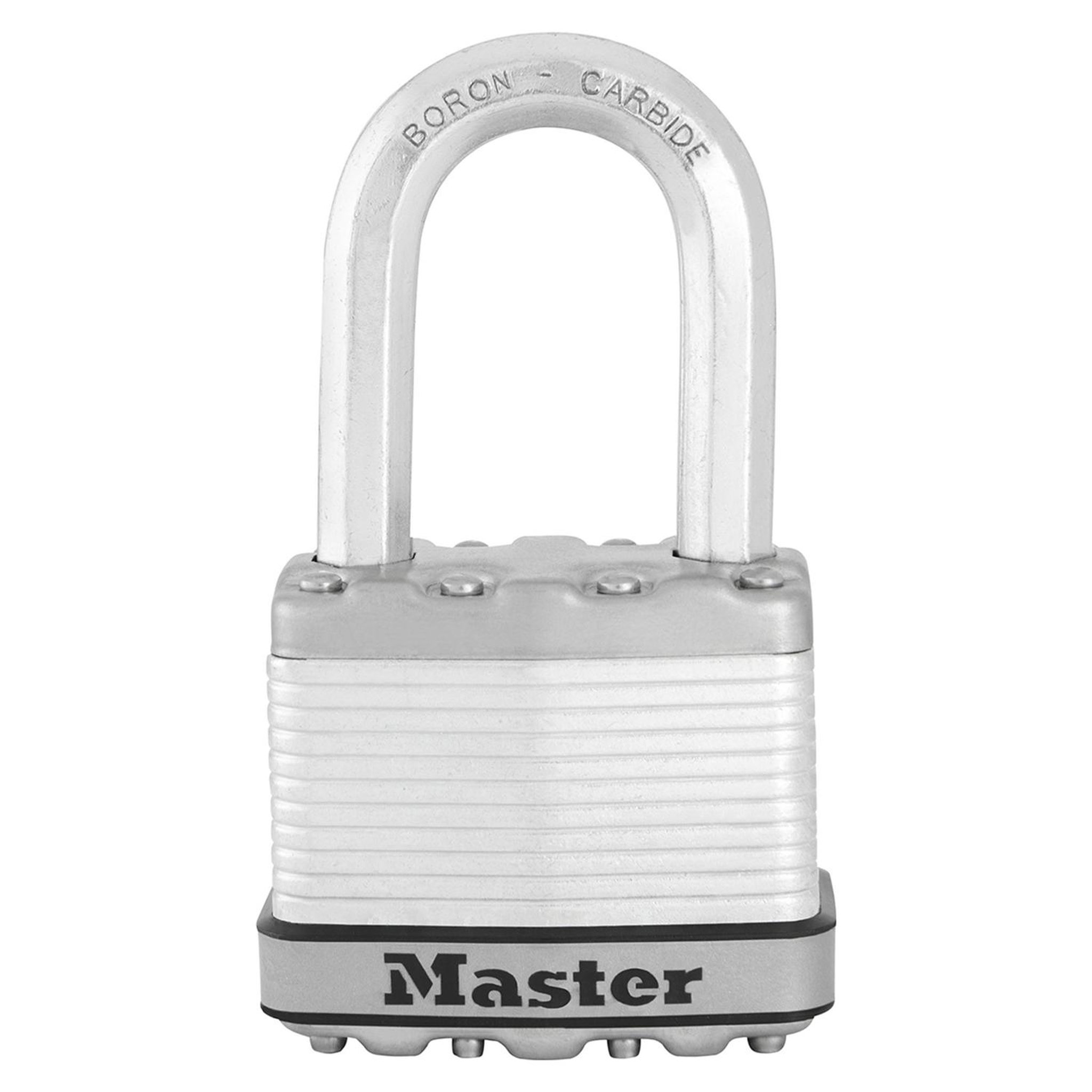 Master lock Cadenas Très Haute Sécurité [A Clé] [Acier Laminé] [Extérieur] [Anse M] M5EURDLF