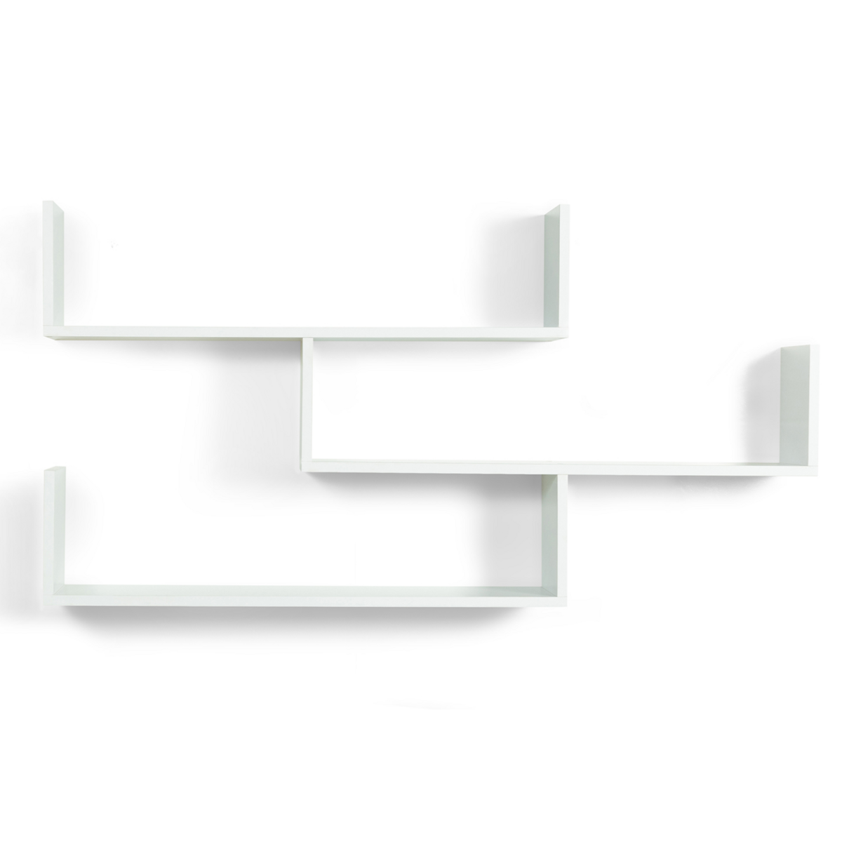 ID MARKET Etagère murale multiposition LOU blanche