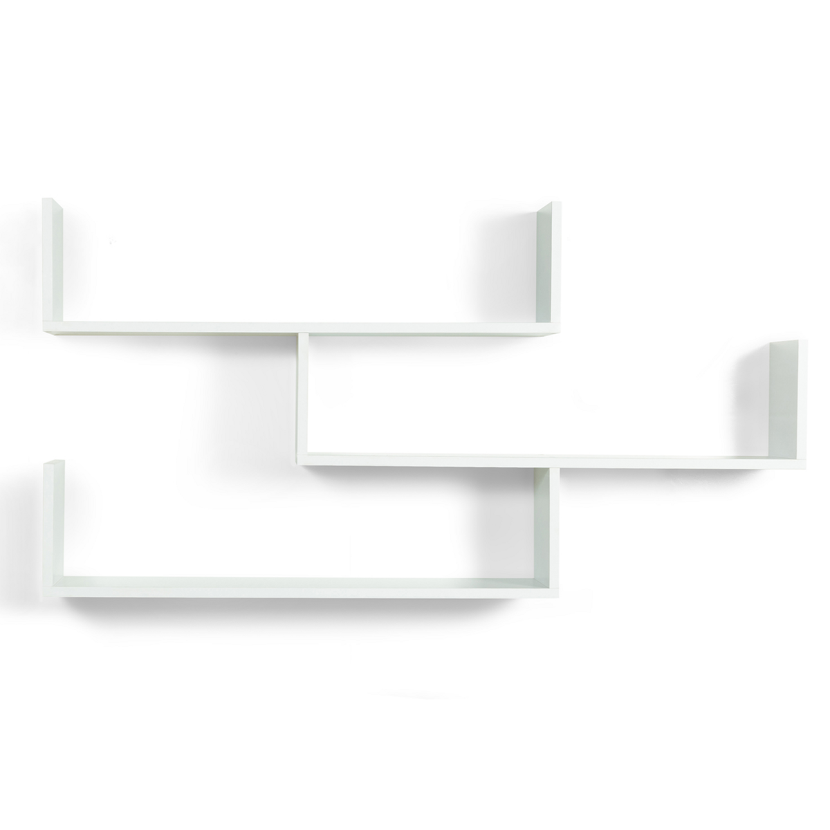 ID MARKET Etagère murale multiposition LOU blanche