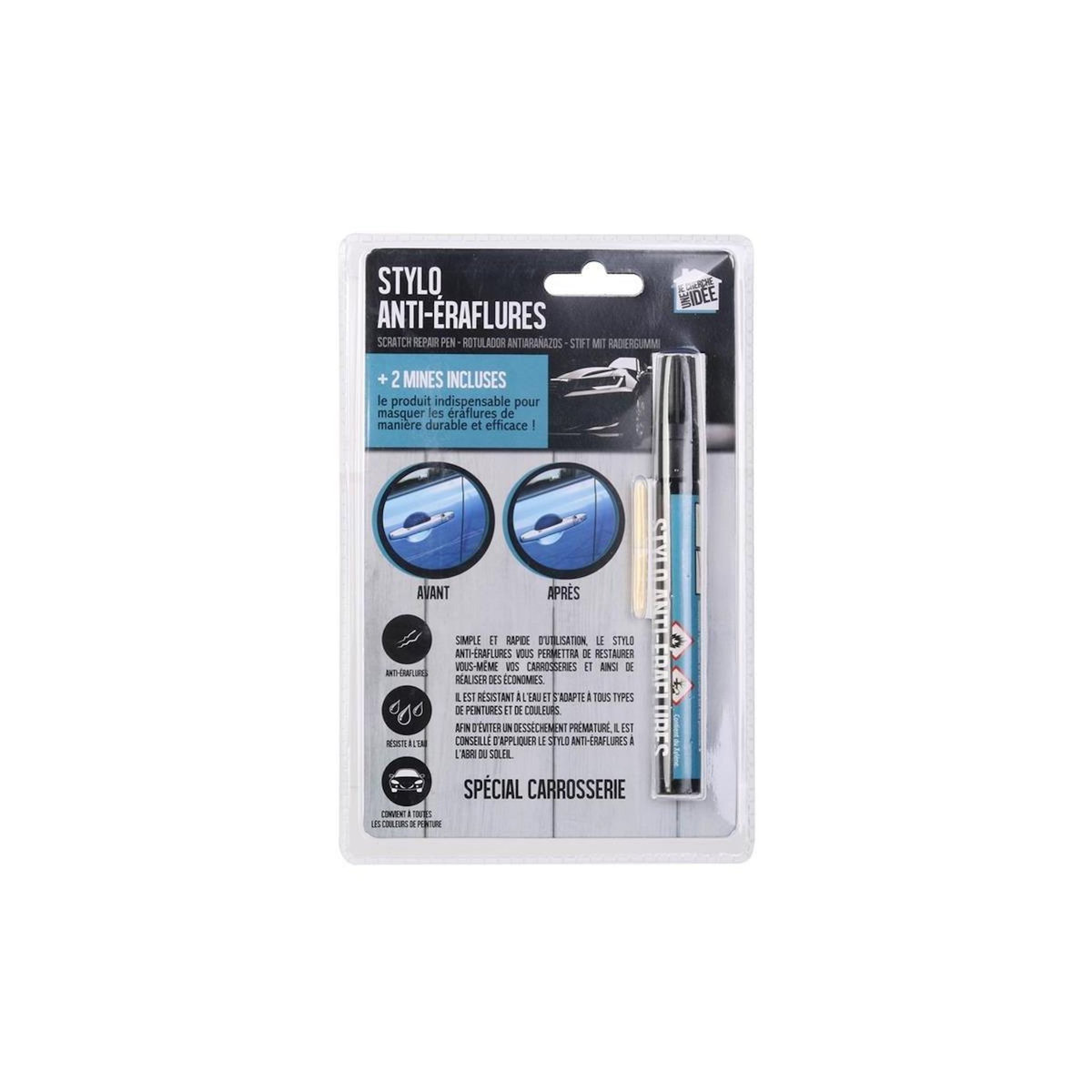 Paris Prix Stylo Entretien Carrosserie  Anti-Eraflures  14cm Noir