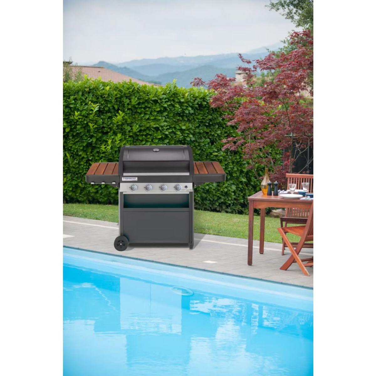 CAMPINGAZ Barbecue gaz 4 SERIES WLD IT noir 4 brûleurs sur chariot, 78x45 cm