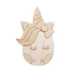 Paris Prix Tête Animal à Peindre  Licorne  35cm Naturel