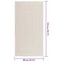 Voir la diapositive 6 : VIDAXL Tapis ZIZUR creme 80x150 cm aspect de jute interieur exterieur
