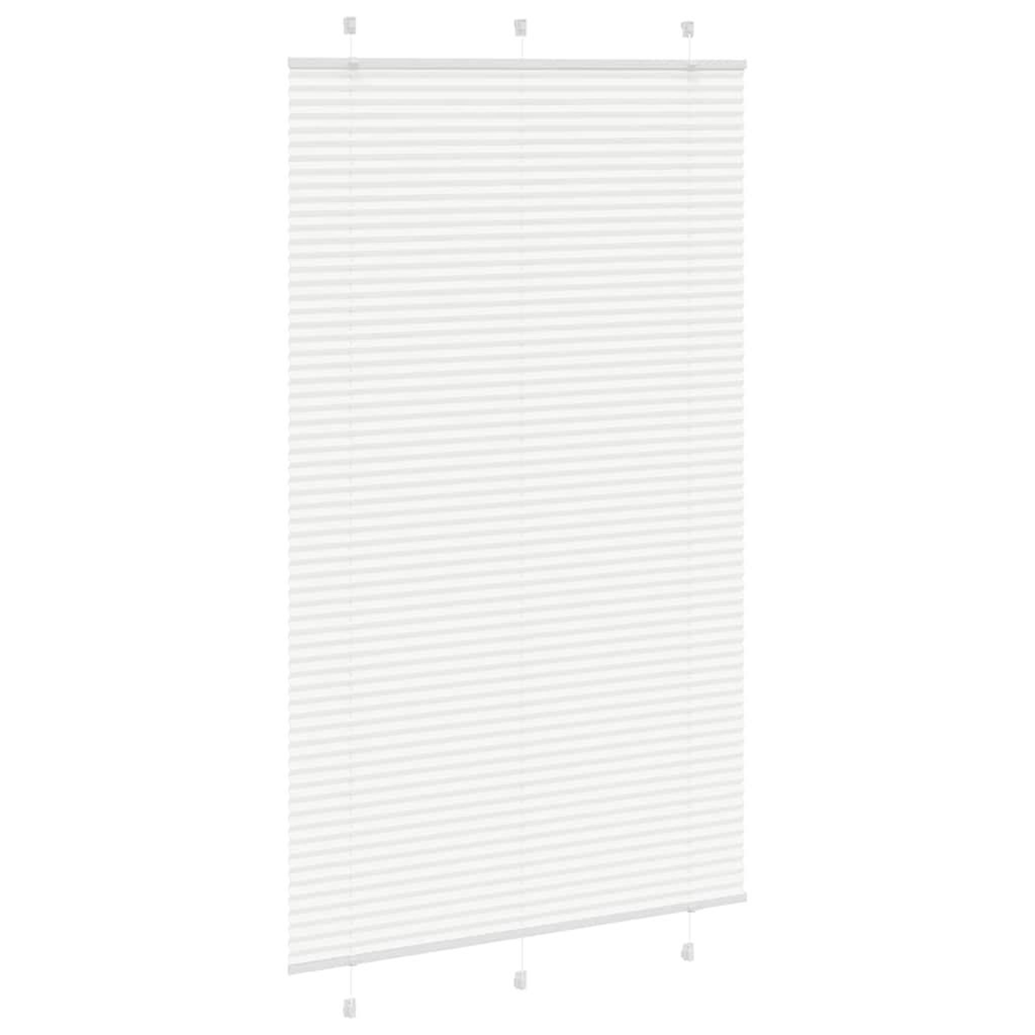 Voir la diapositive 3 : VIDAXL Store plisse blanc 115x200cm largeur du tissu 114,4cm polyester