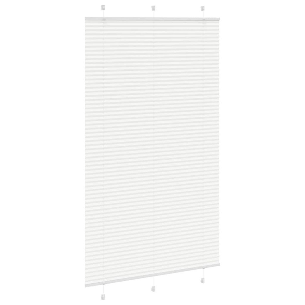 VIDAXL Store plisse blanc 115x200cm largeur du tissu 114,4cm polyester