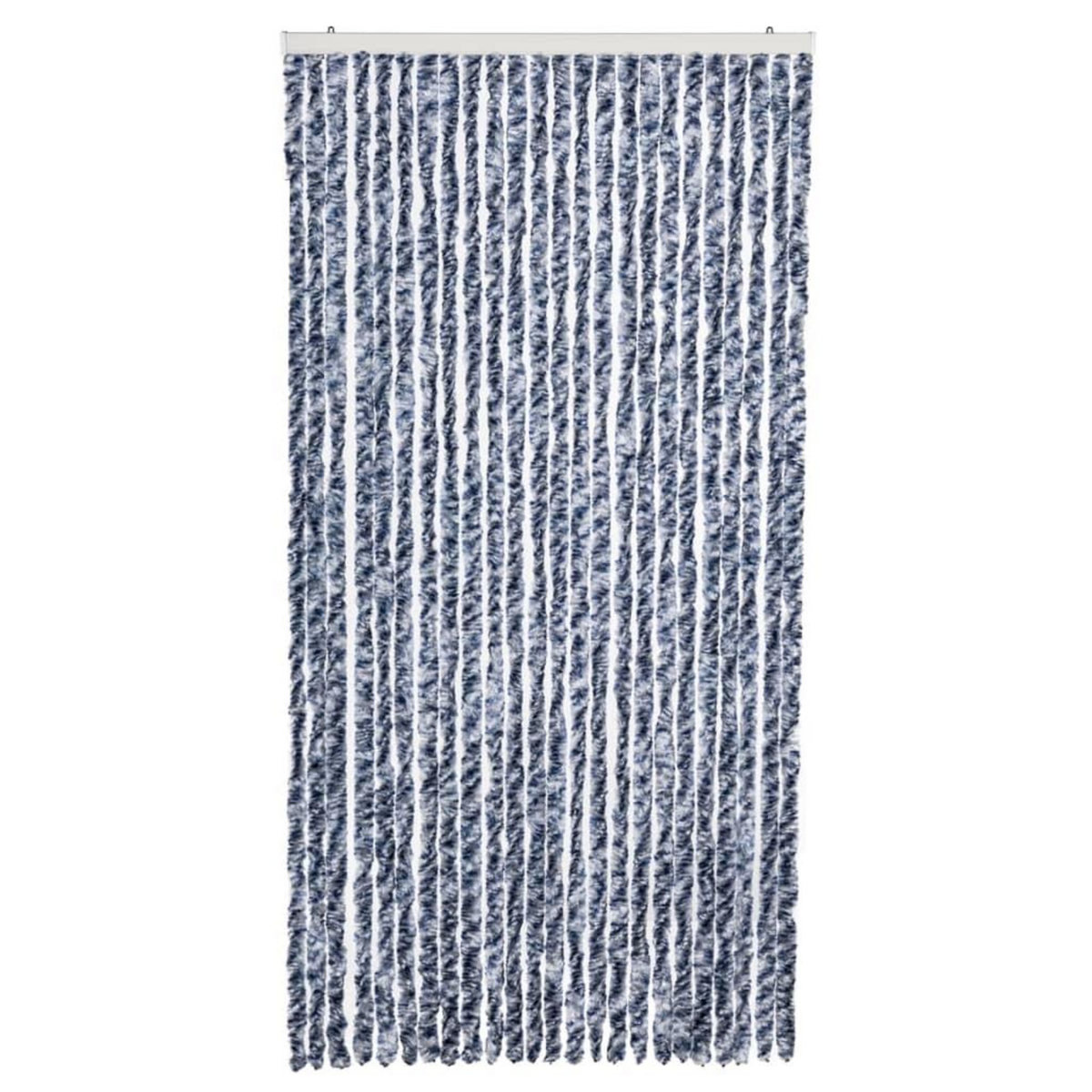 VIDAXL Moustiquaire Bleu blanc et argente 100x220 cm Chenille