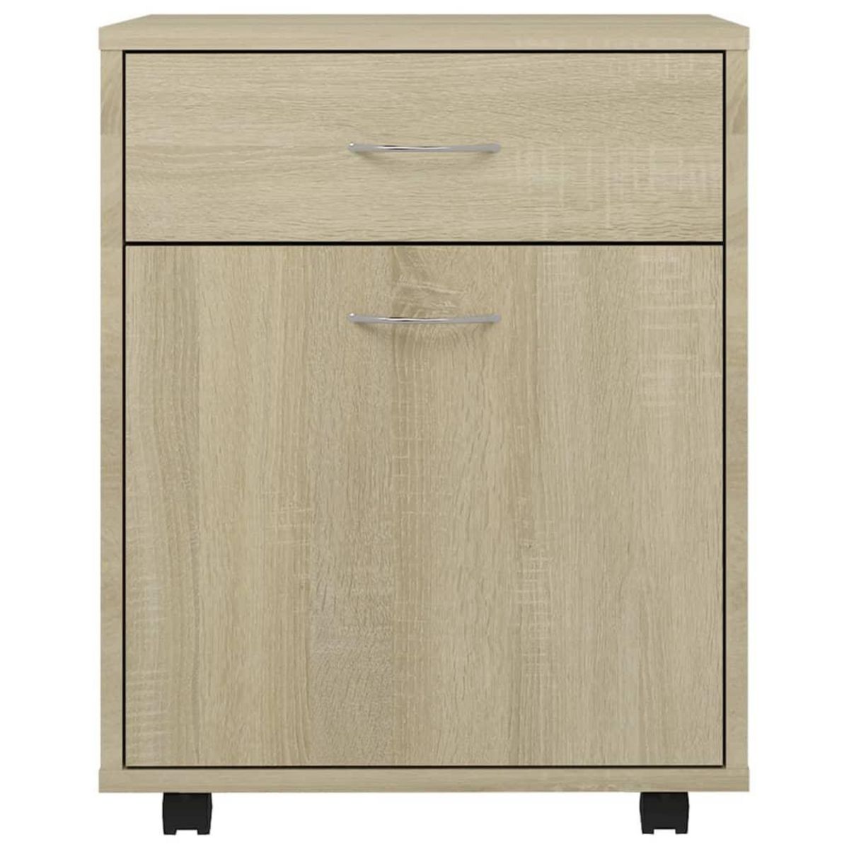 VIDAXL Armoire a roulettes Chene sonoma 45x38x54 cm Bois d'ingenierie