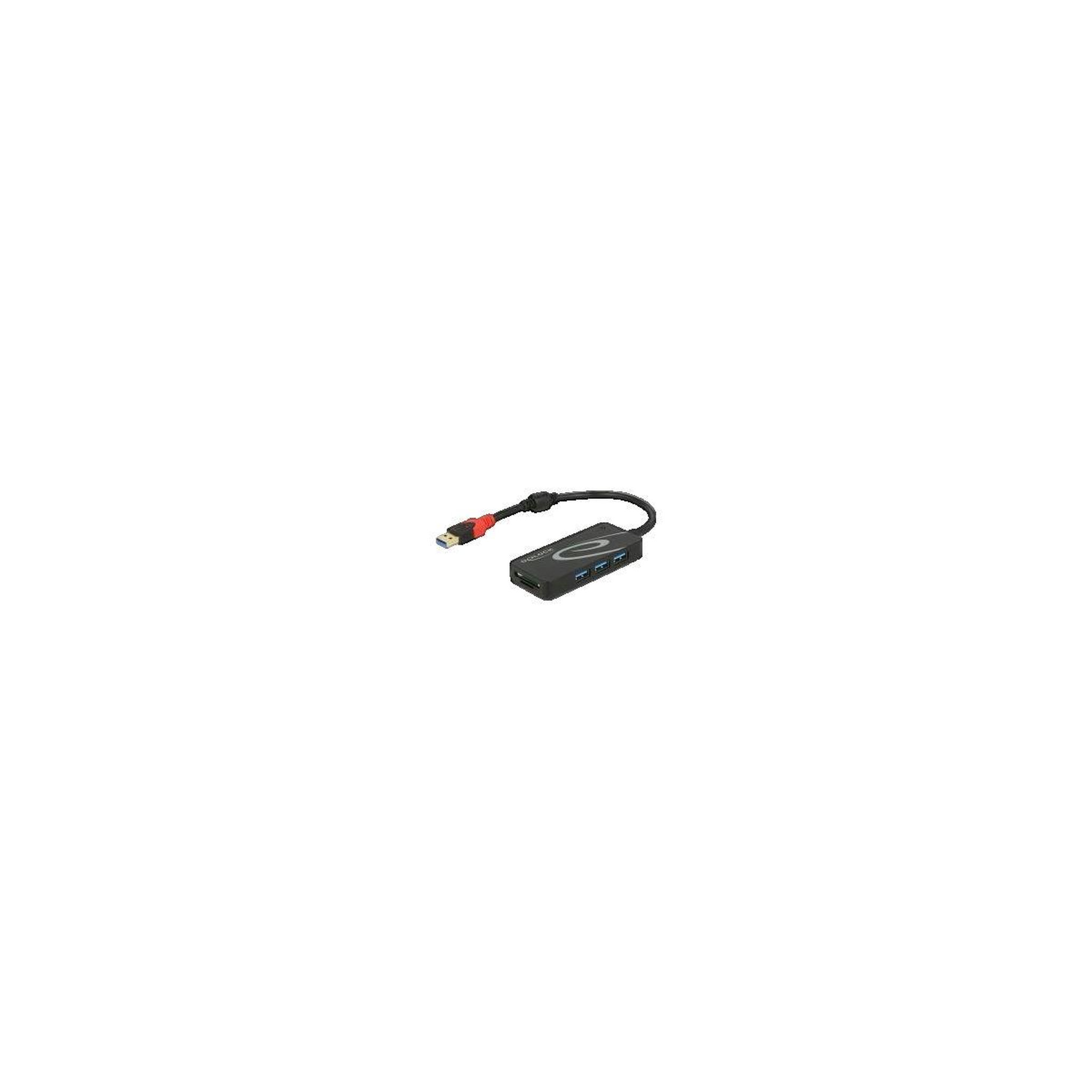Voir la diapositive 2 : DeLock Hub USB Delock Modèle 4043619628995 Noir Compact et Robuste