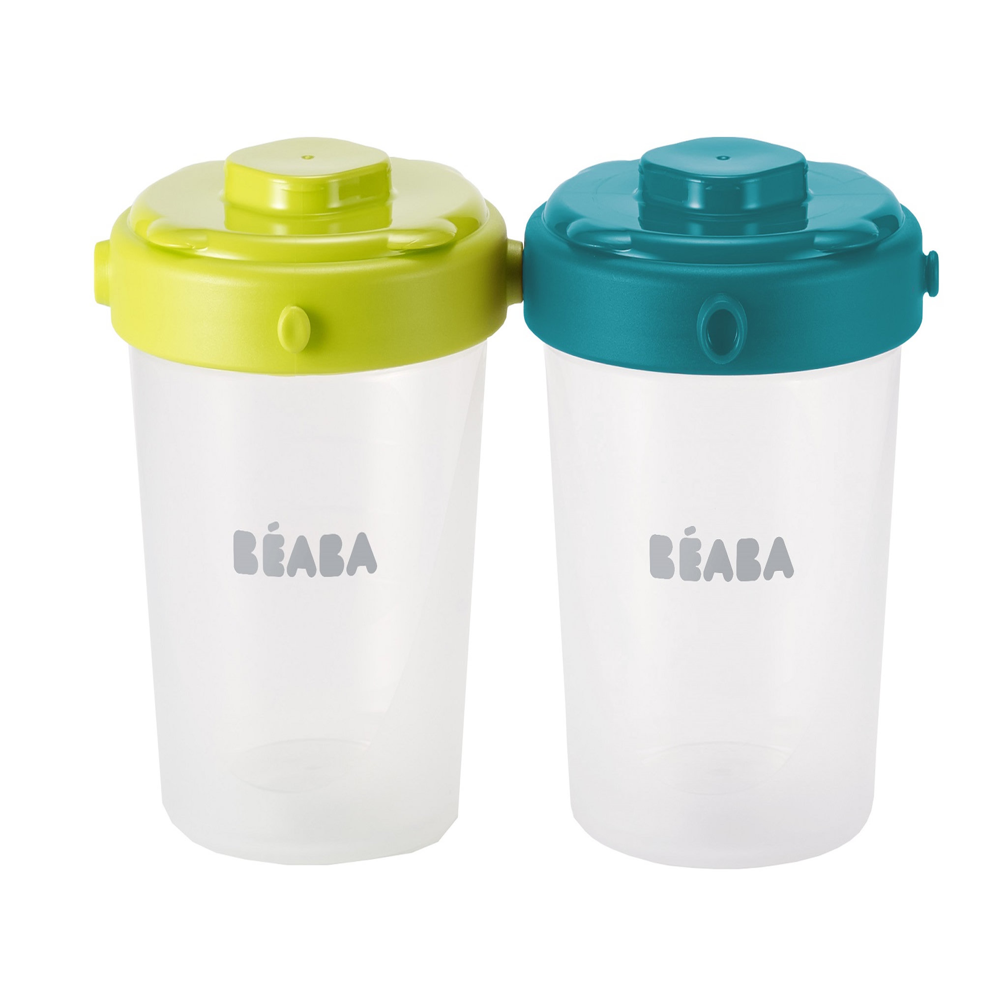 Voir la diapositive 2 : BEABA Lot de 6 pots de conservation clip 2ème âge 200ml 