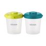 Voir la diapositive 2 : BEABA Lot de 6 pots de conservation clip 2ème âge 200ml 