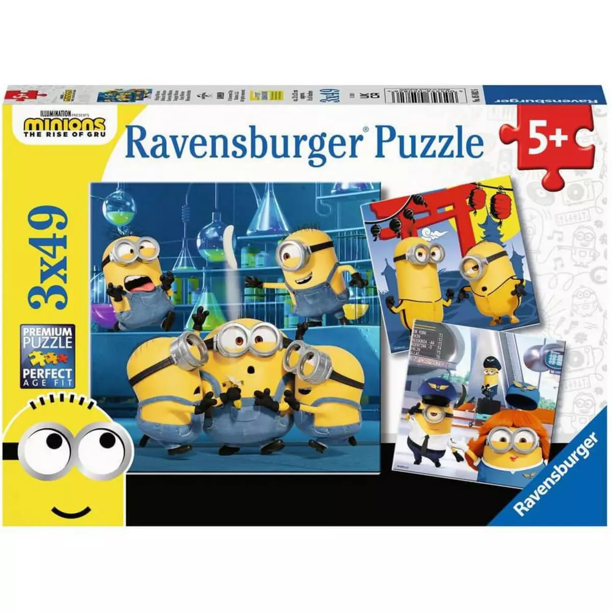 RAVENSBURGER Puzzle 3 x 49 pièces : Minions 2 : Drôles de Minions