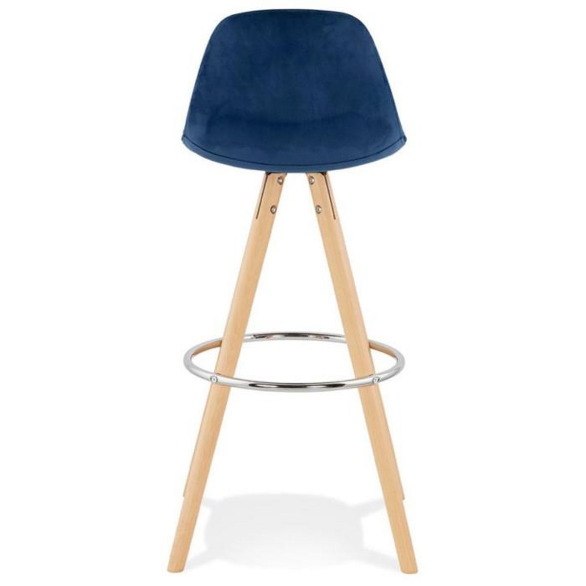 Paris Prix Tabouret de Bar Scandinave  Miro  97cm Bleu & Naturel