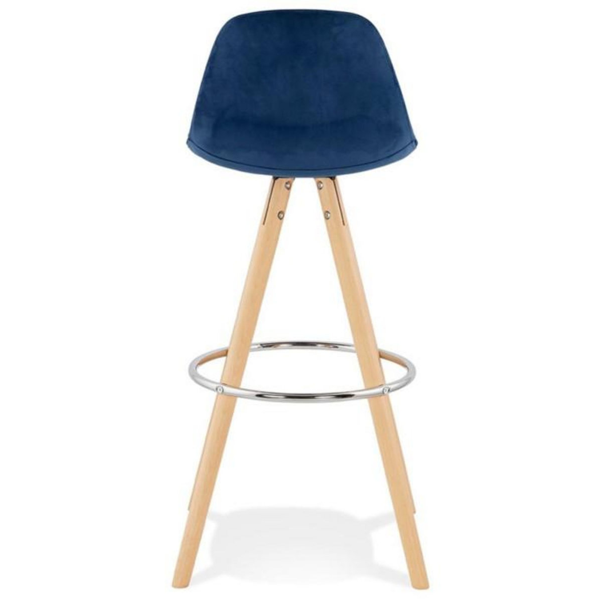 Paris Prix Tabouret de Bar Scandinave  Miro  97cm Bleu & Naturel
