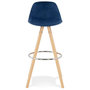 Voir la diapositive 5 : Paris Prix Tabouret de Bar Scandinave  Miro  97cm Bleu & Naturel