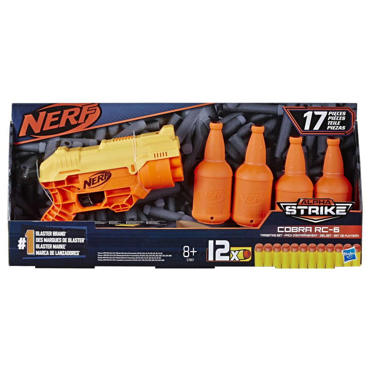 NERF Nerf Alphastrike Cobra RC-6 + Fléchettes + Cibles Nerf Elite Officielles