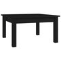Voir la diapositive 2 : VIDAXL Table basse Noir 55x55x30 cm Bois massif de pin