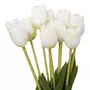 ATMOSPHERA Bouquet de Fleurs Artificielles  Tulipes  48cm Blanc
