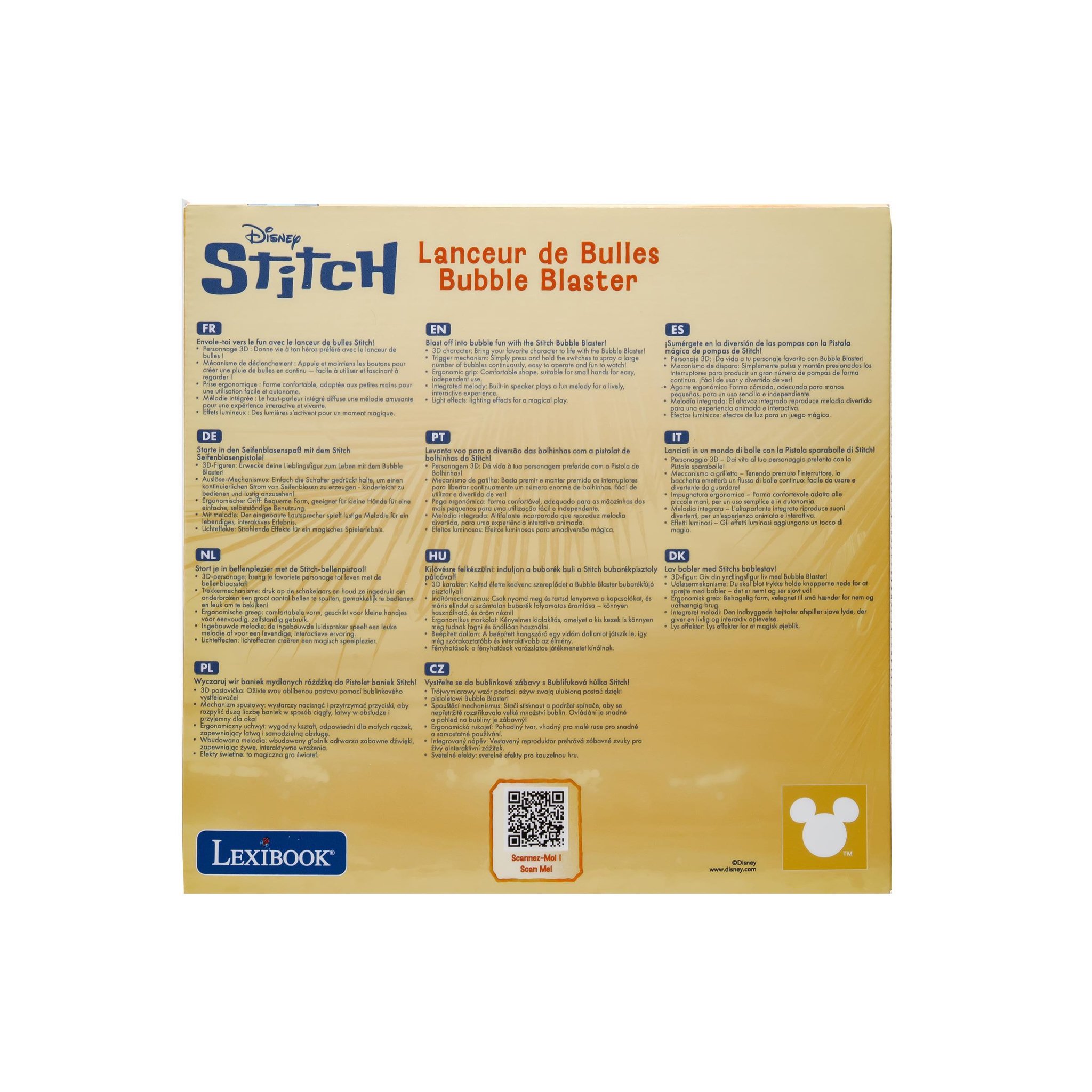 Voir la diapositive 4 : Lexibook Pistolet à bulles stitch avec effets lumineux et sonores