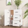 Voir la diapositive 3 : VIDAXL Buffet blanc 69,5x34x90 cm bois d'ingenierie