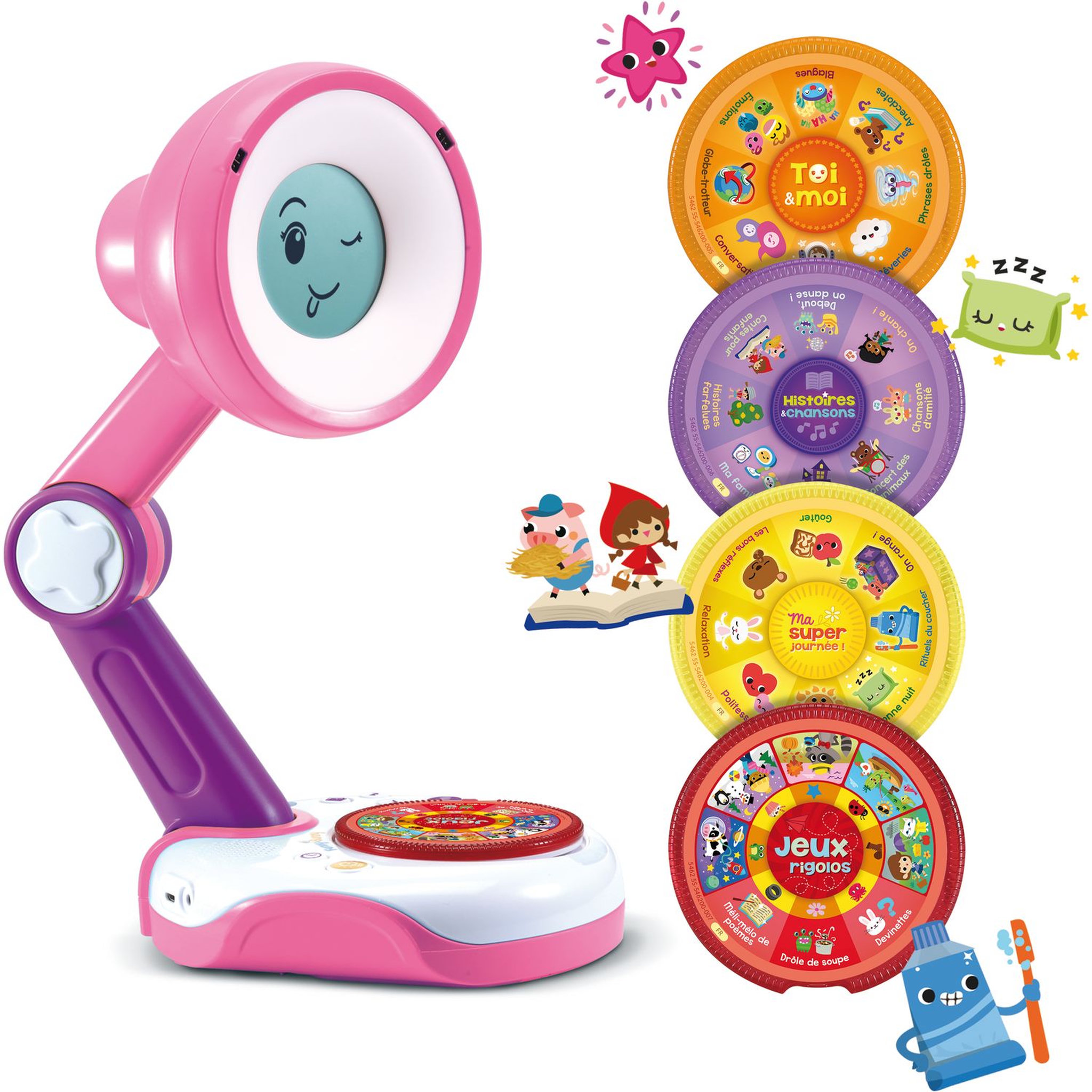 Voir la diapositive 2 : VTECH Funny Sunny - Mon compagnon interactif - Rose