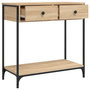 Voir la diapositive 5 : VIDAXL Table console chene sonoma 75x34,5x75 cm bois d'ingenierie