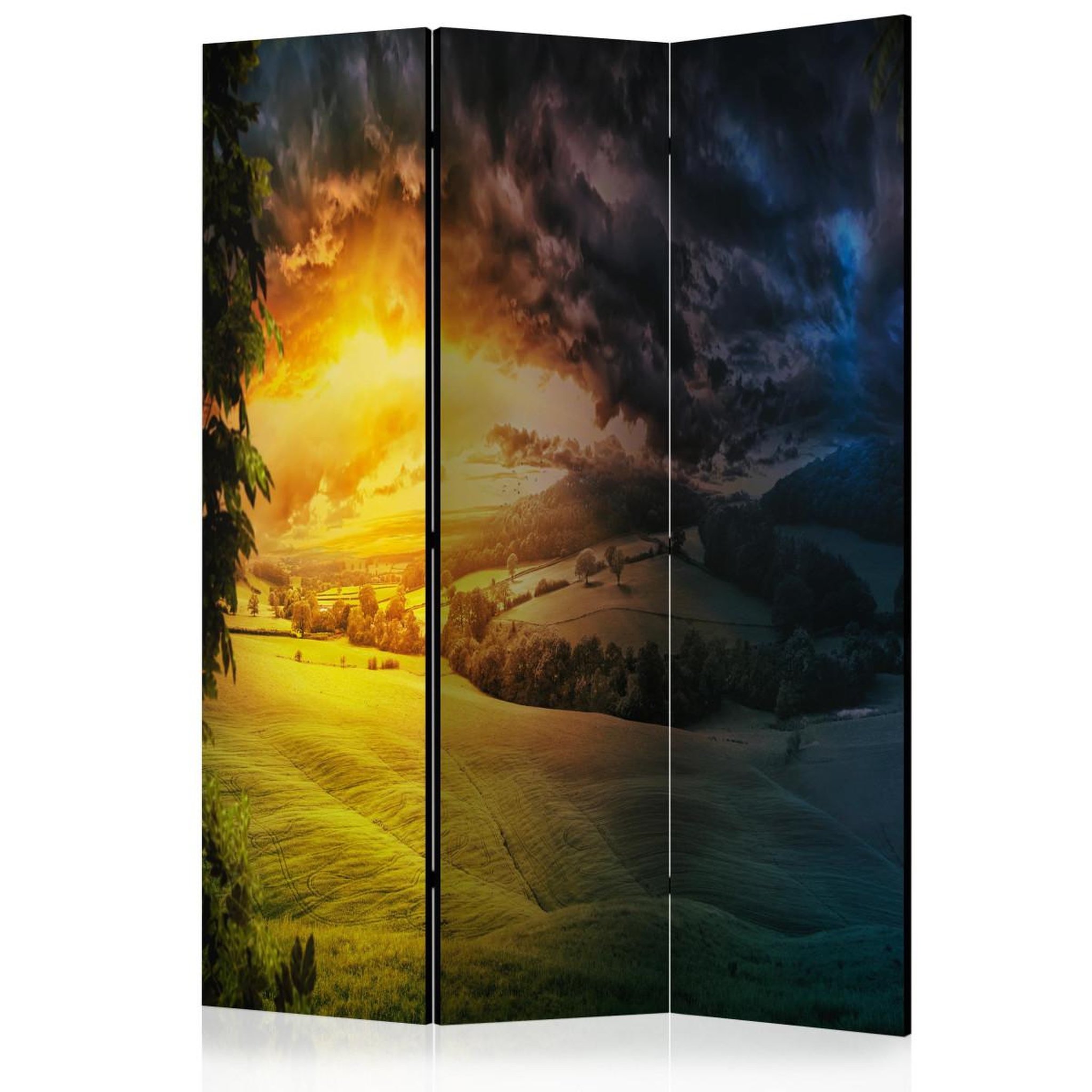 Paris Prix Paravent 3 volets  twilight over the valley  135x172cm