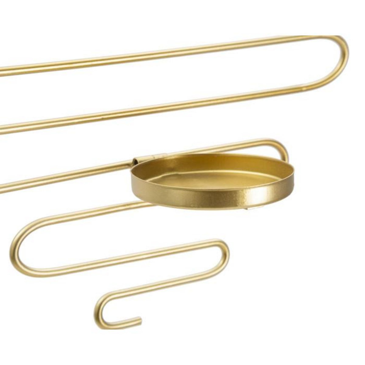 Paris Prix Lot de 2 Bougeoirs Muraux en Métal  Alid  34cm Or