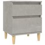 Voir la diapositive 2 : VIDAXL Table de chevet Gris beton 40x35x50 cm