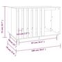 Voir la diapositive 6 : VIDAXL Niche pour chien Blanc 100x70x72 cm Bois de pin massif