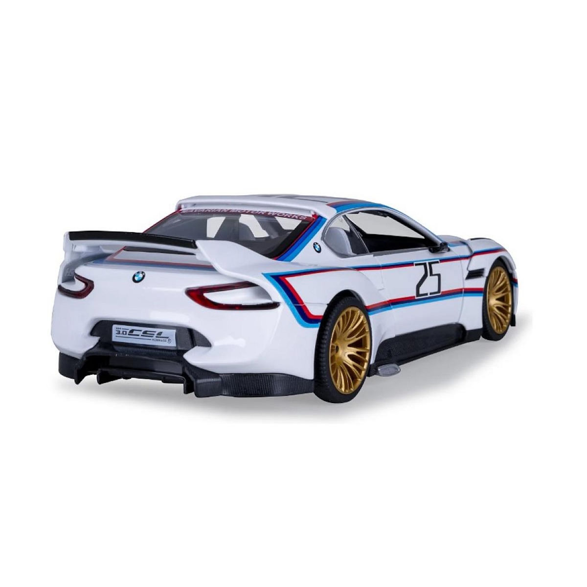 Jamara BMW 3.0 CSL Hommage R miniature 1:24 blanche avec piles