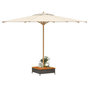 Voir la diapositive 4 : VIDAXL Couvercle de base de parasol noir 70x70x25 cm