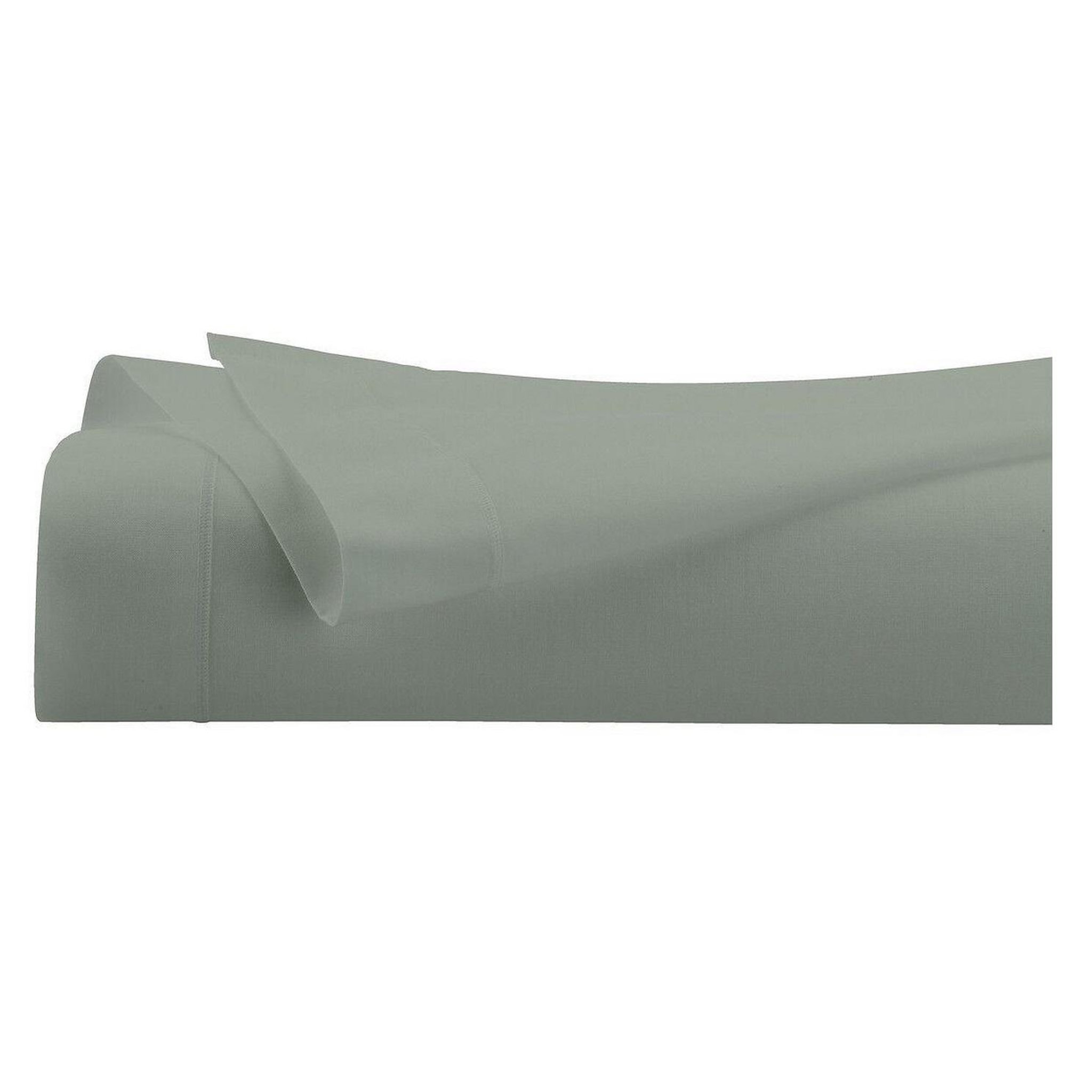 Eden Drap plat en percale de coton confort. Coloris disponibles : Blanc, Marron, Beige, Vert