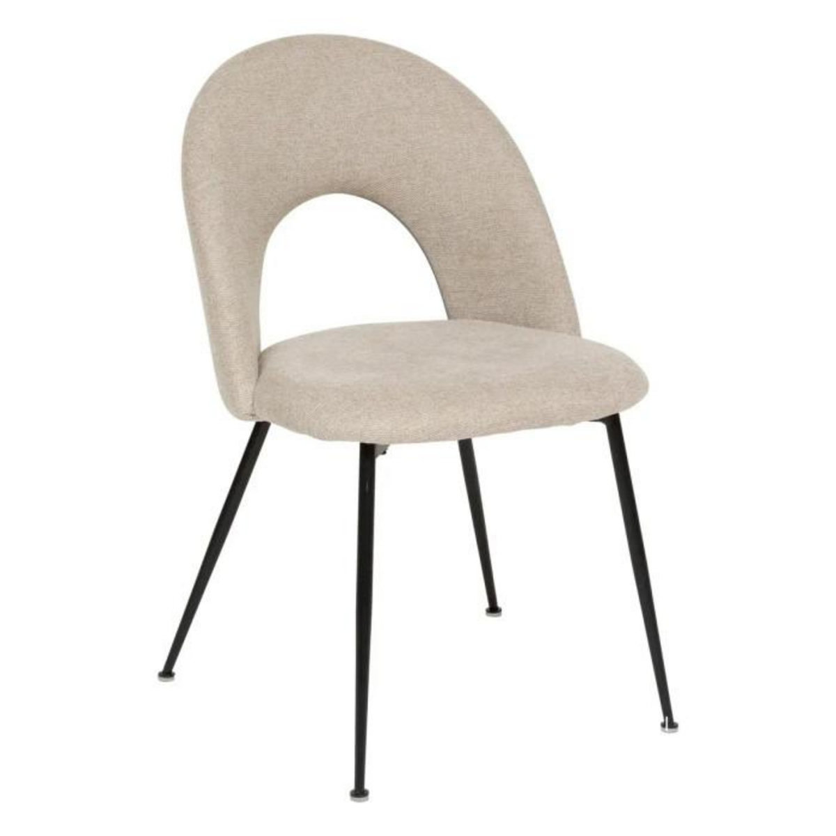 ATMOSPHERA Lot de 4 Chaises en Tissu  Raven  81cm Beige