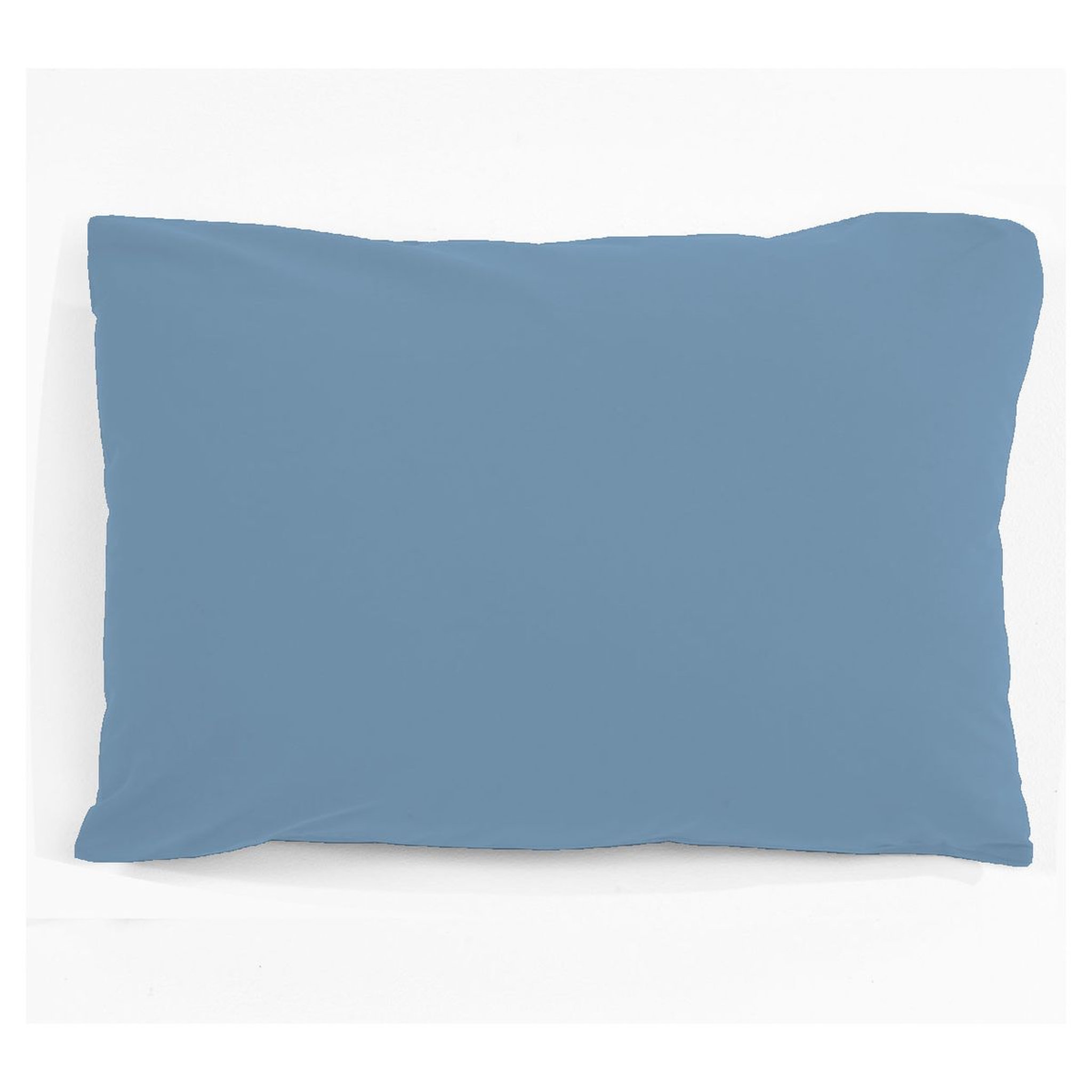Voir la diapositive 2 : Taie d'oreiller unie en polycoton 51 fils 