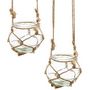 Voir la diapositive 2 : ATMOSPHERA Suspension Design à Led  4 Soliflores  70cm Naturel