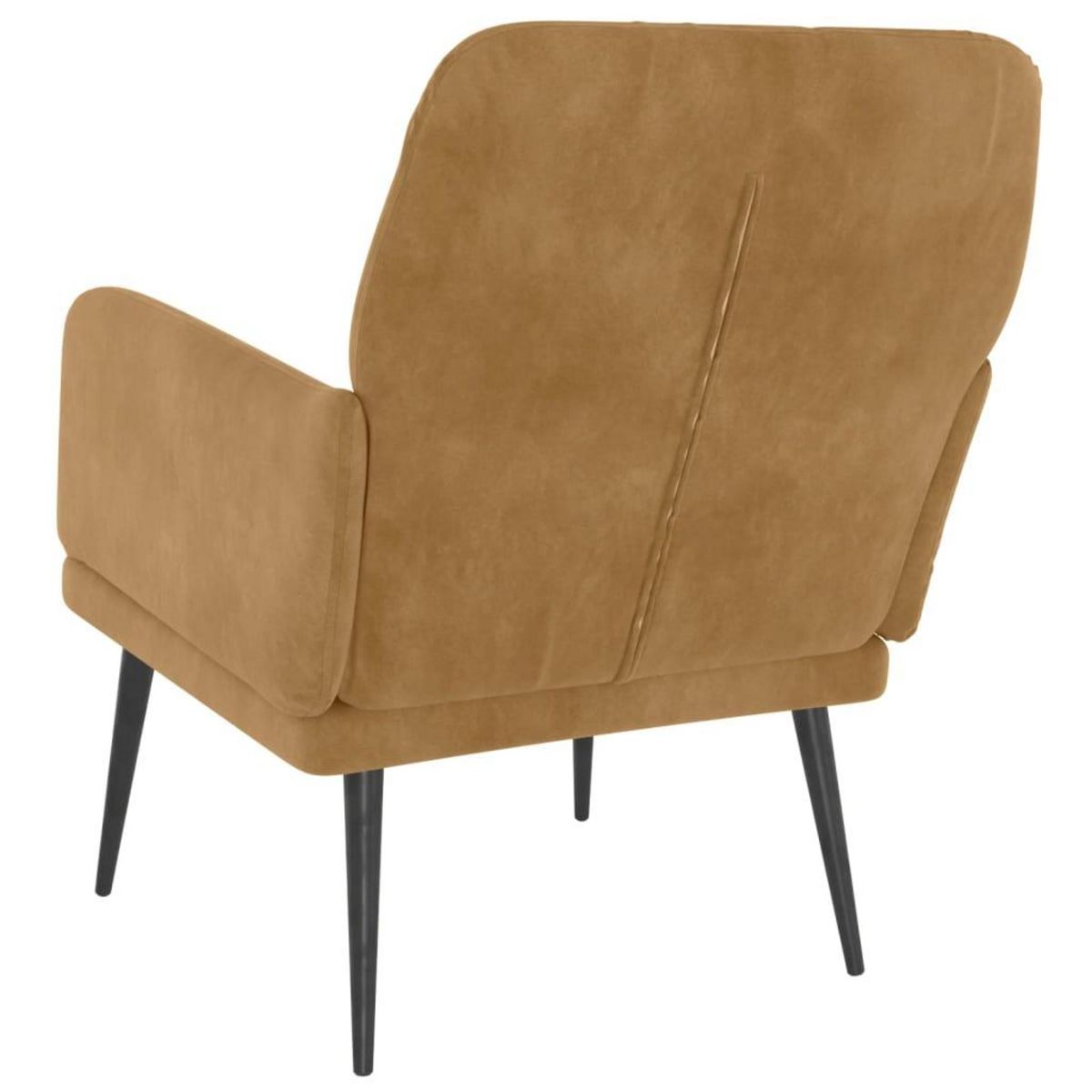 VIDAXL Fauteuil Marron 62x79x79 cm Velours