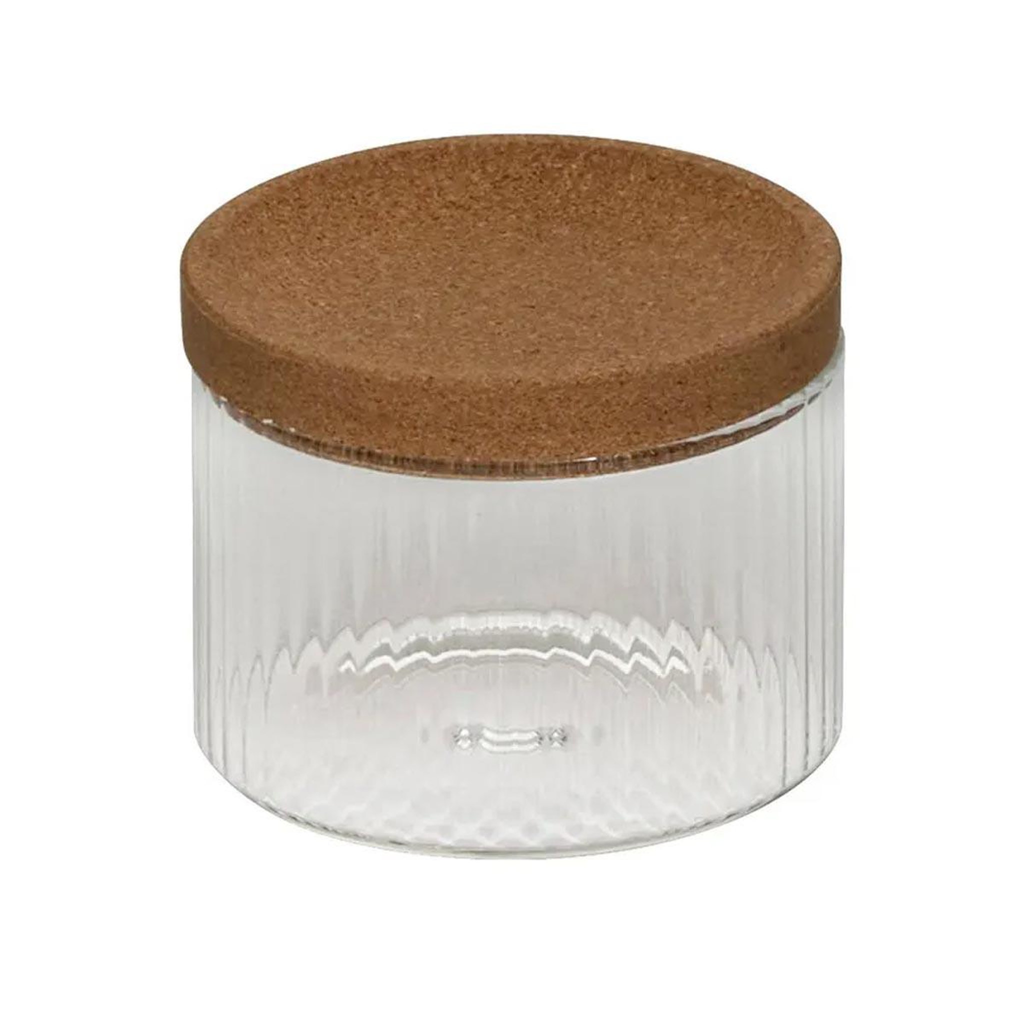 Voir la diapositive 3 : FIVE Lot de 4 pots avec plateau  liège  26cm marron