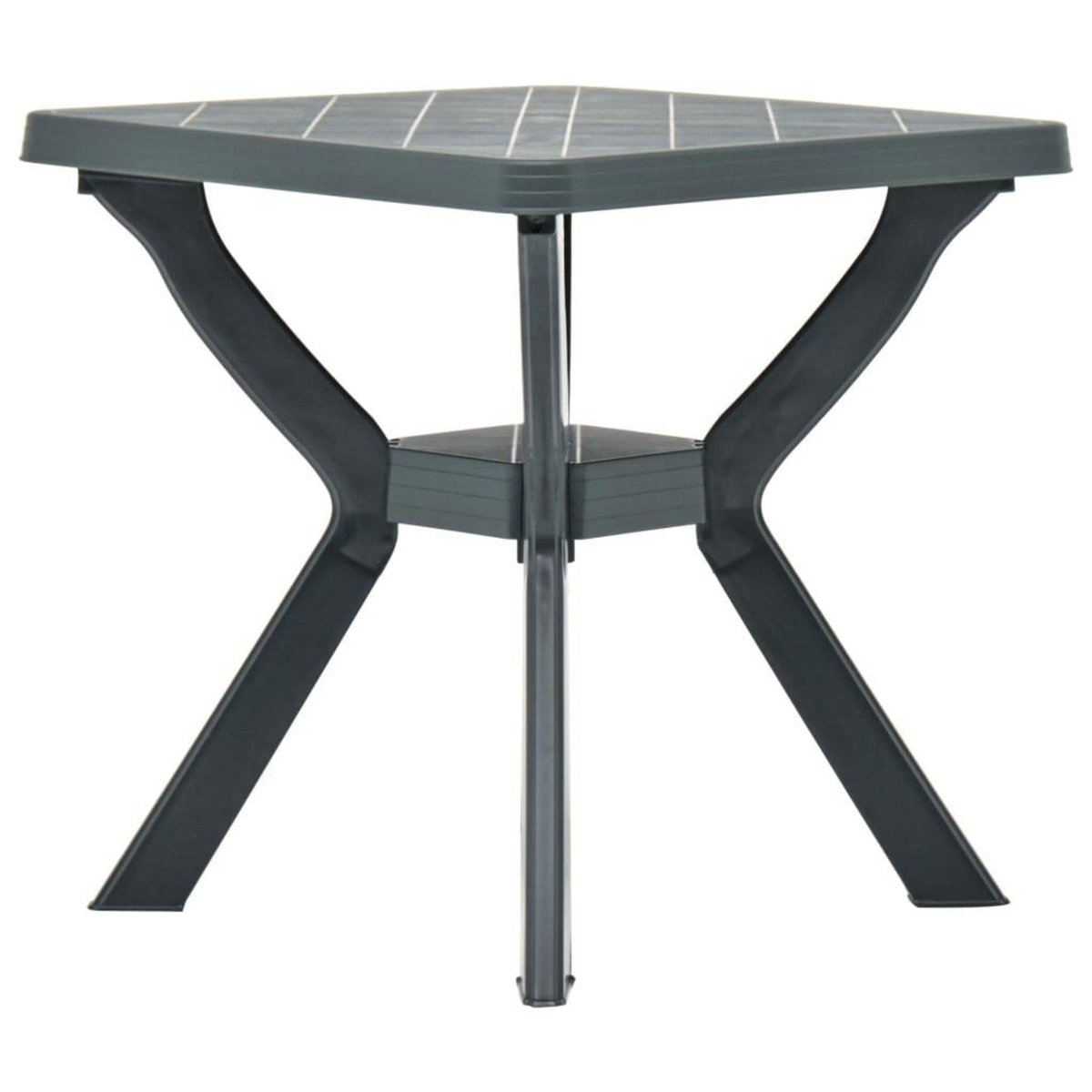 VIDAXL Table de bistro Vert 70x70x72 cm Plastique